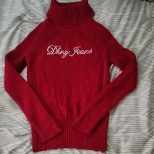 Vintage DKNY Red Turtleneck Sweater